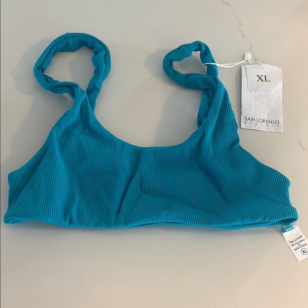 San Lorenzo Vibrant Blue Bikini Top
